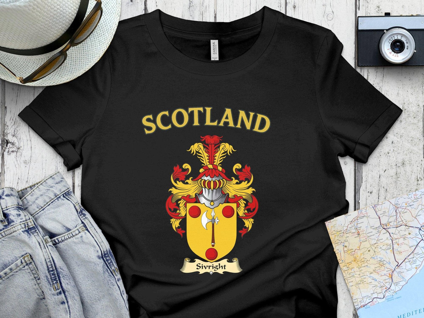 Scotland Svrigirt family crest t-shirt product