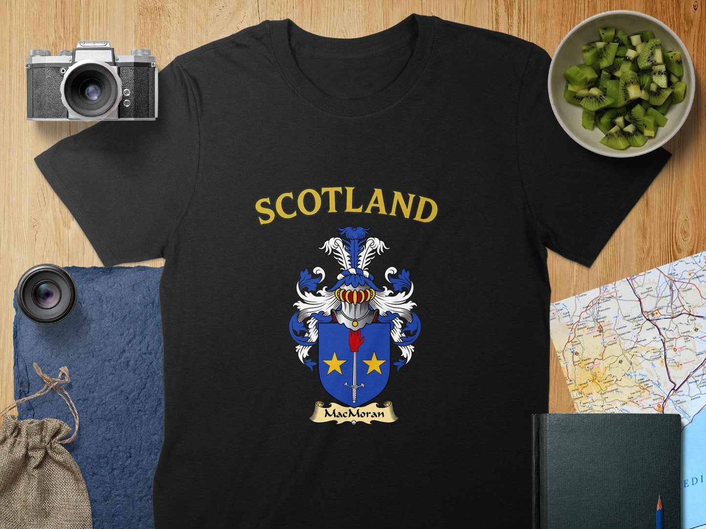 MacMoran Clan Family Crest Scotland T-Shirt - Celtic Ancestry Gifts
