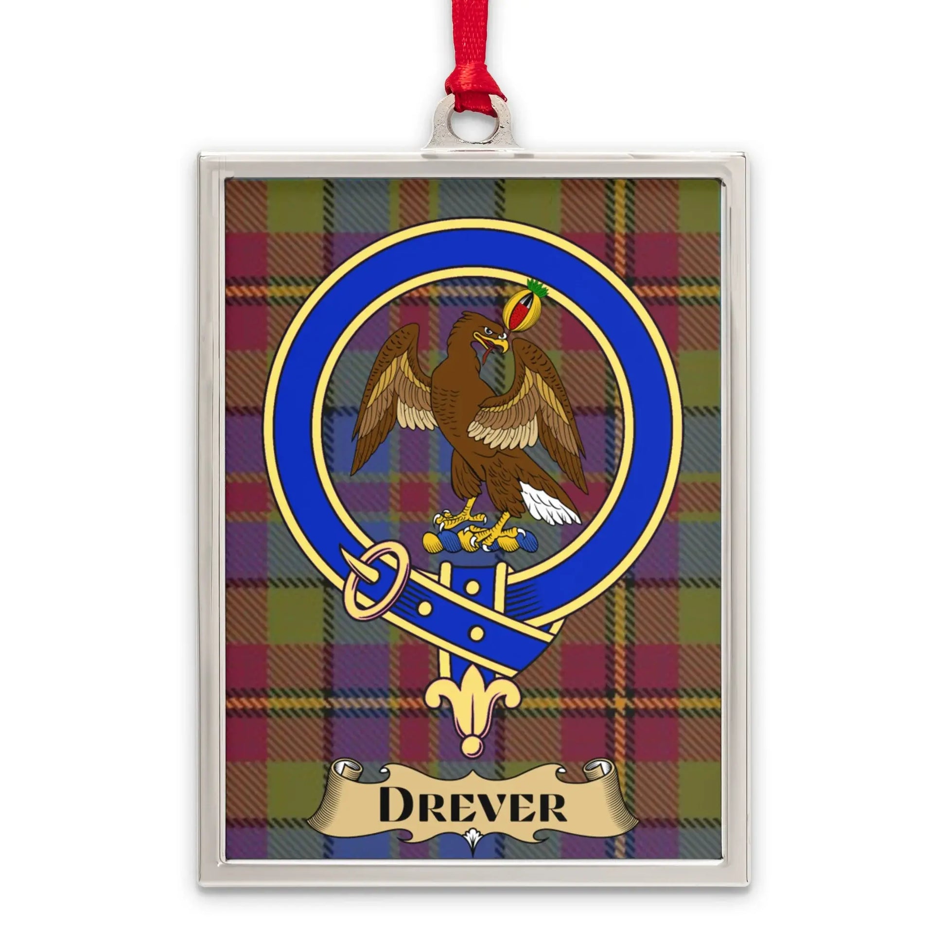 Drever Scottish Tartan Clan Crest Ornament product