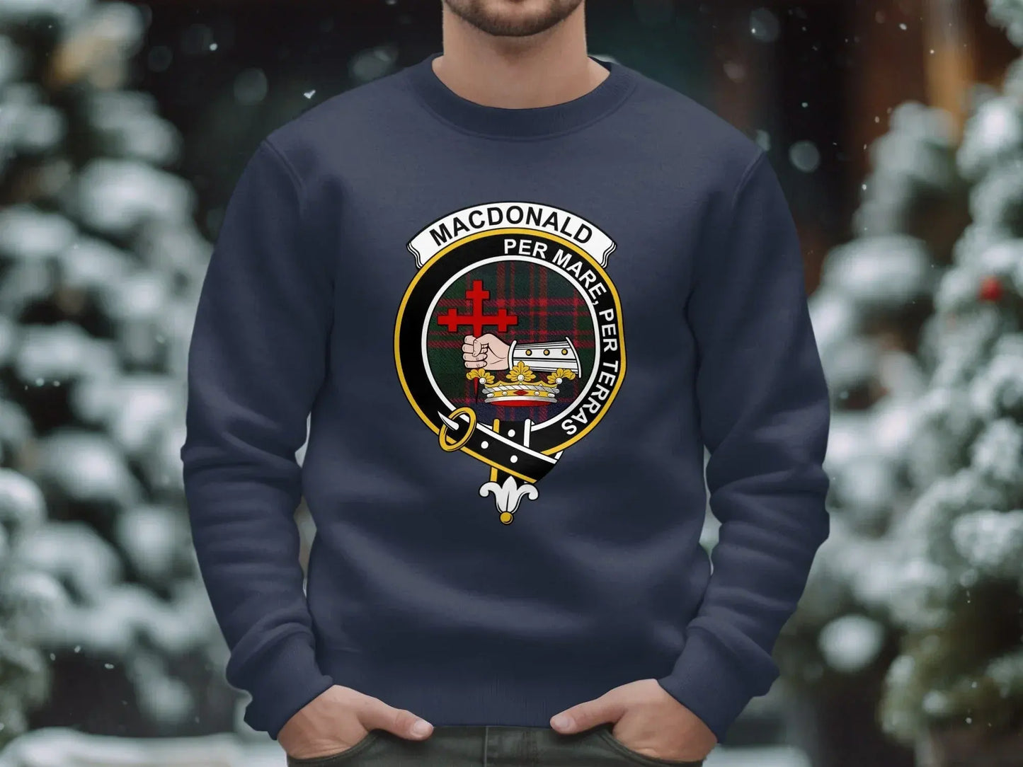 Macdonald Clan Emblem Distinct Design Sweatshirt Product