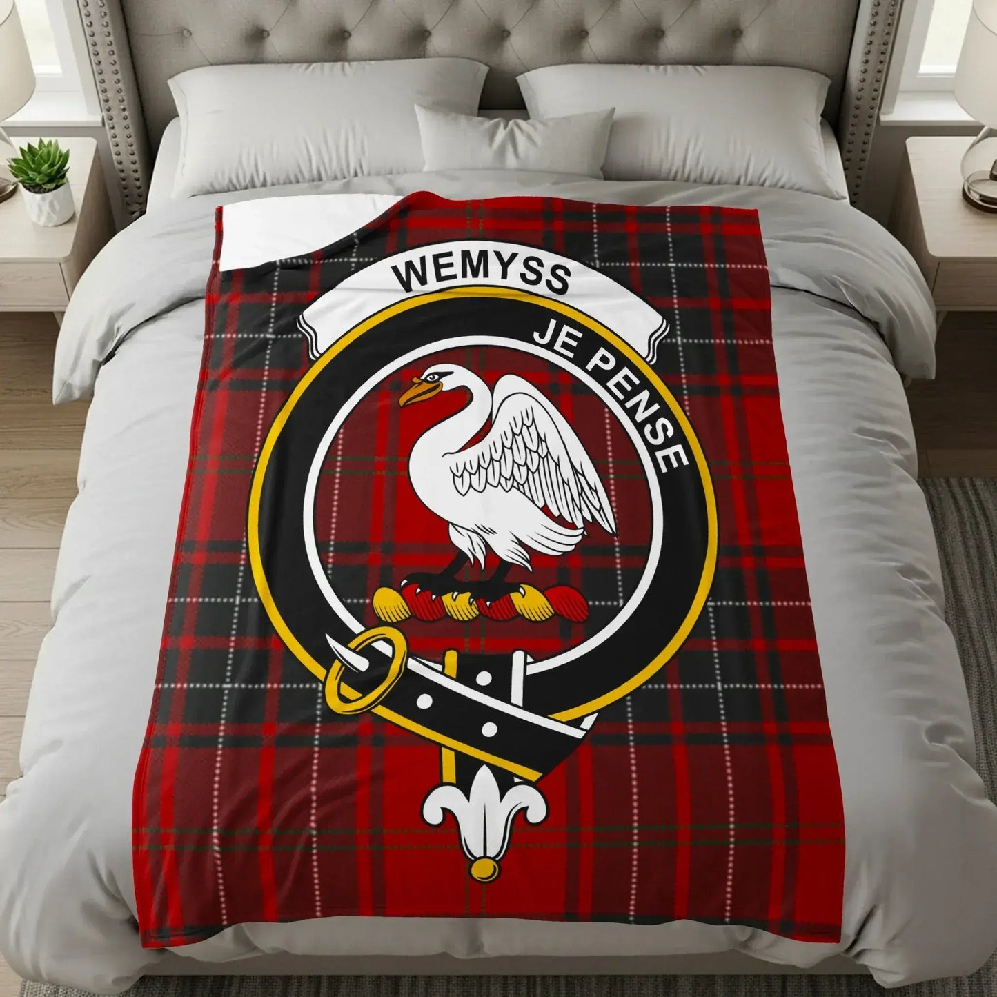 Wemyss Je Pense Scottish Tartan Blanket product