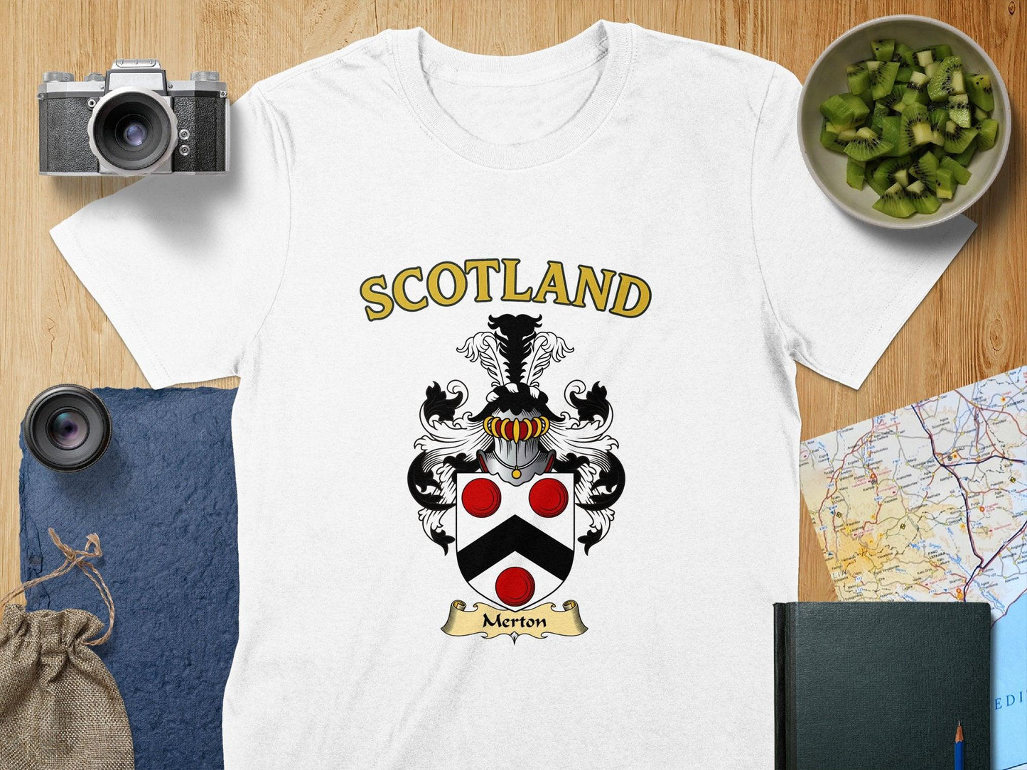 Merton Clan Family Crest Scotland T-Shirts - Celtic Ancestry Gifts