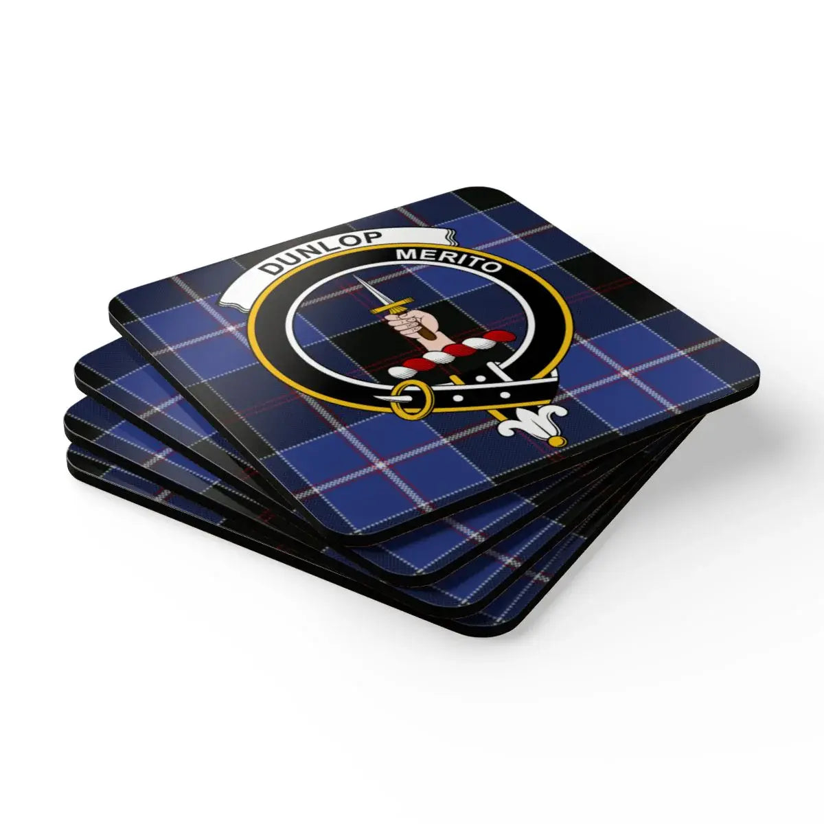 Dunlop Merito Clan Crest Tartan Coasters product type