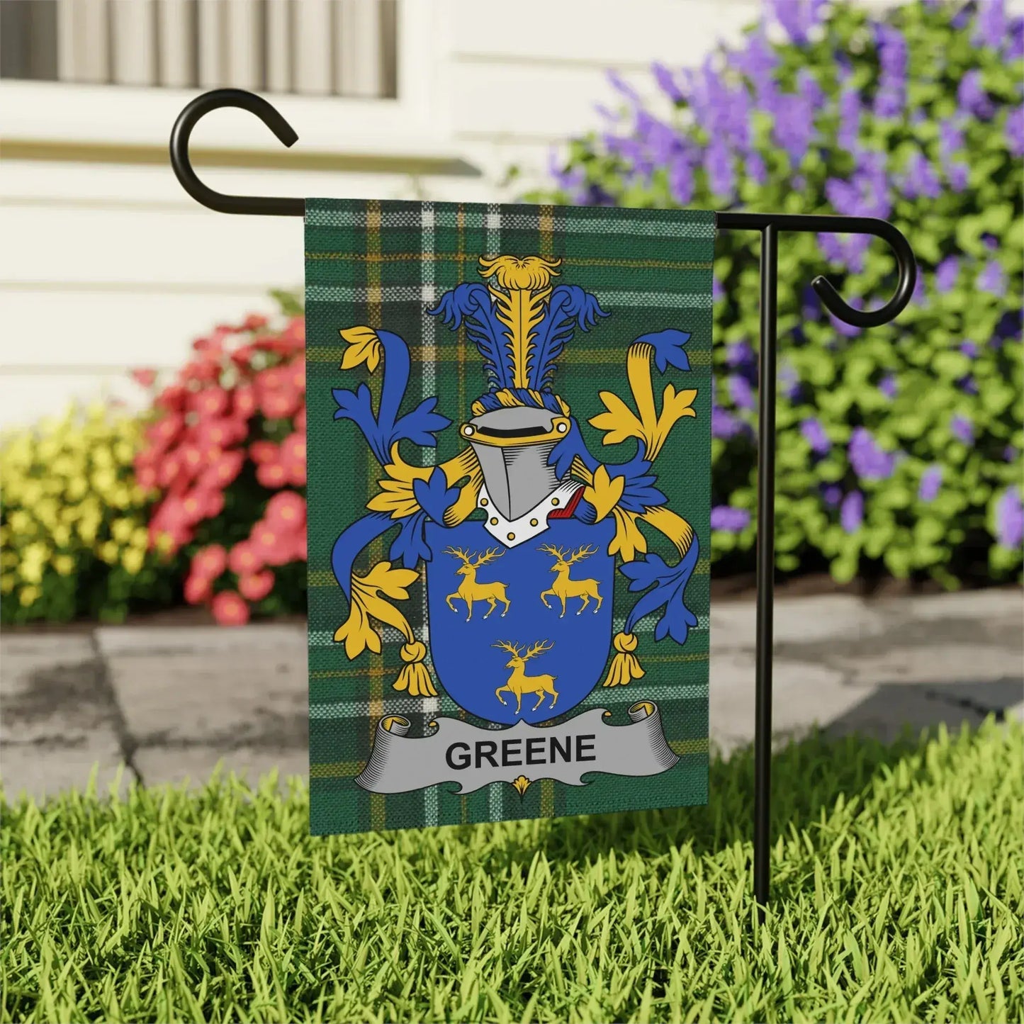 Greene Family Garden House Flag product