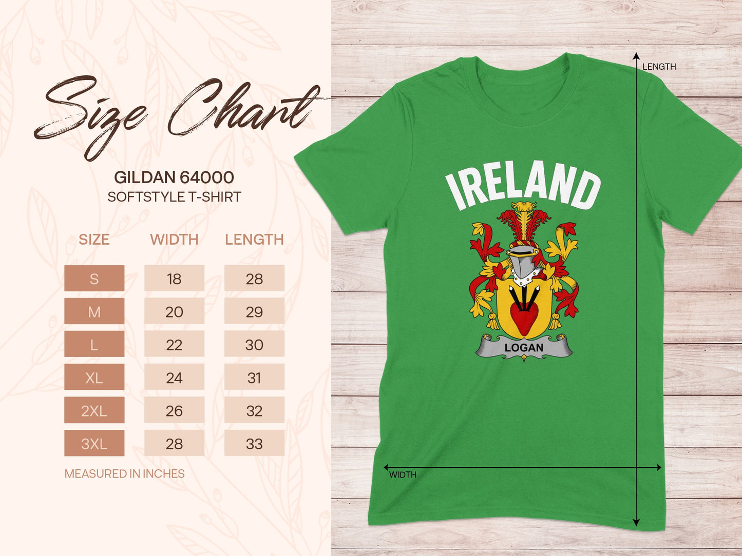 Ireland Logan Gildan Softstyle T-Shirt