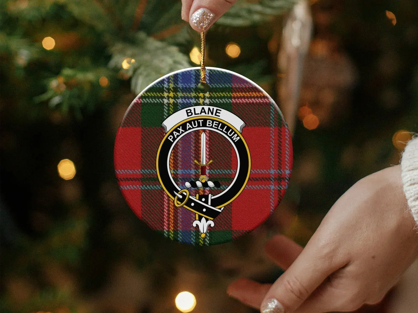 Blane Pax Aut Bellum Round Christmas Ornament product