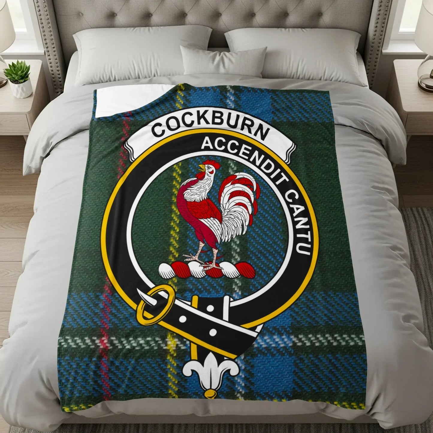 Cockburn Accentit Cantu Tartan Pattern Blanket product