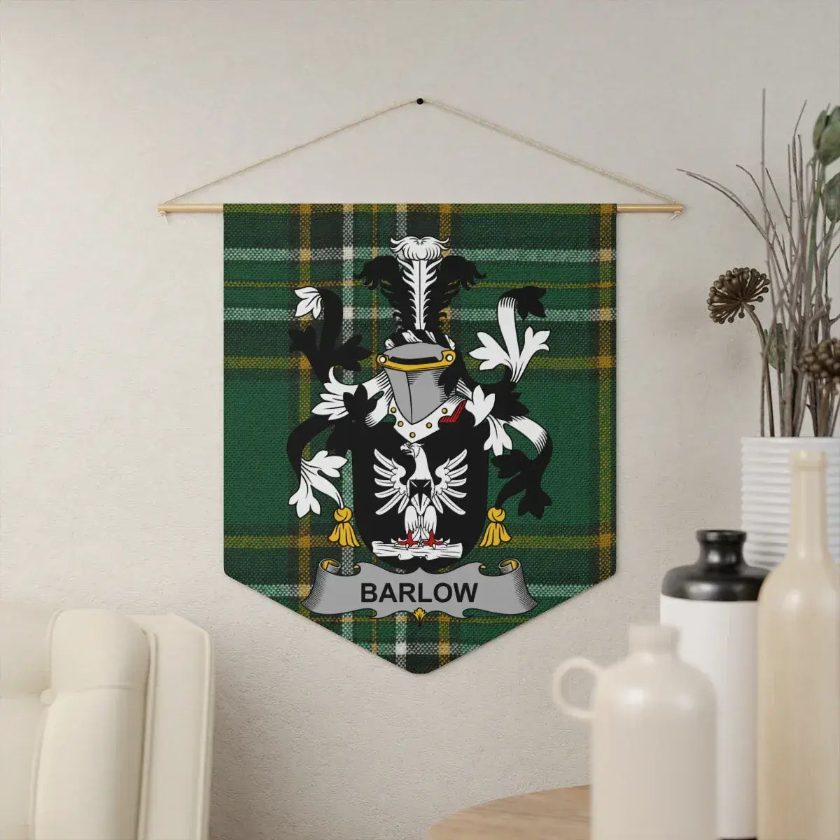 Customizable Barlow Family Crest Wall Hanging Decor product