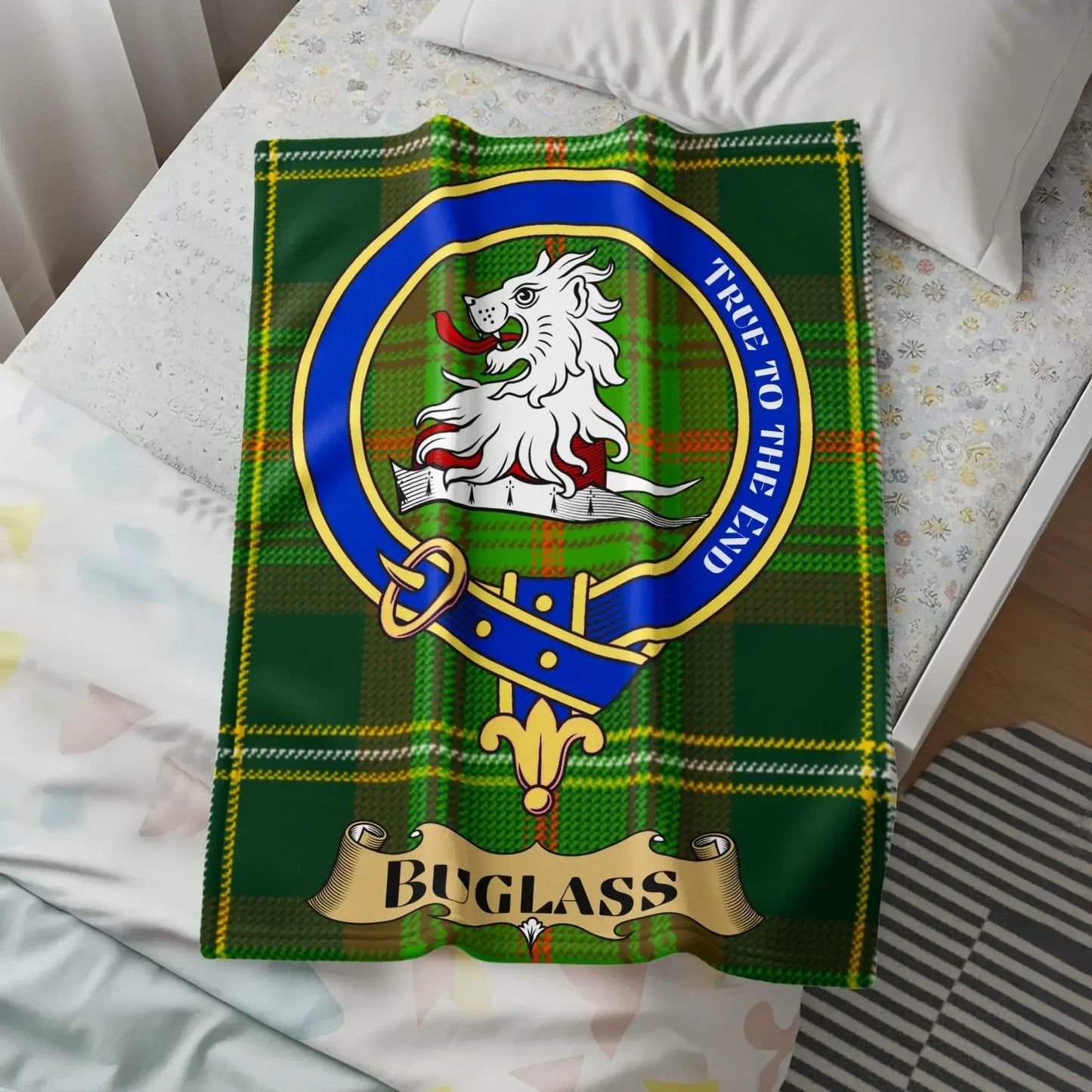Highland Clan Tartan Personalized Blanket product type