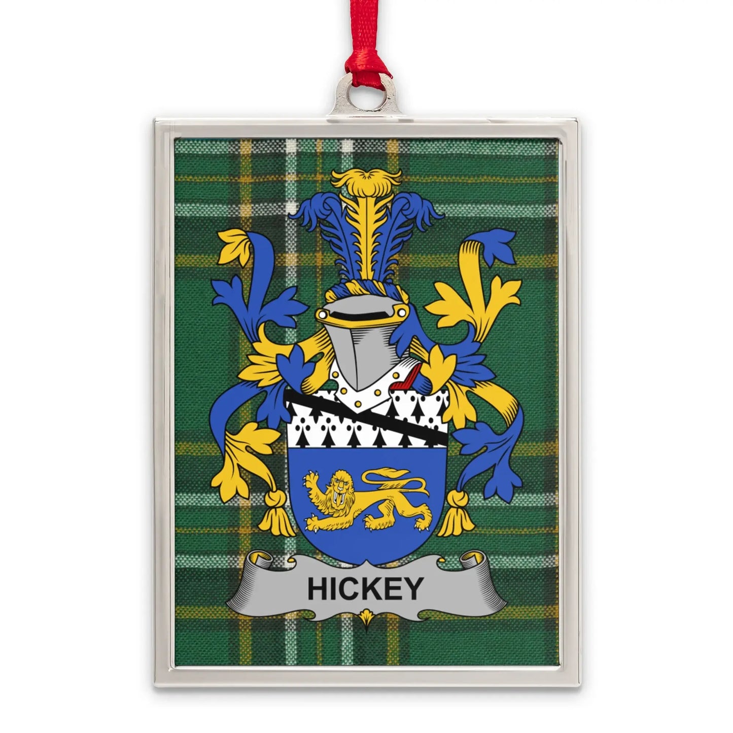 Hickey Tartan Plaid Crest Ornament product