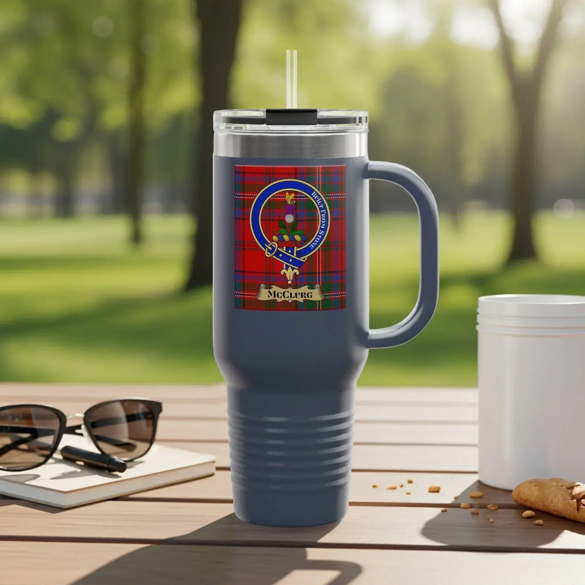 Clan McClure Tartan Coffee Travel Mug Insulated Cup product type