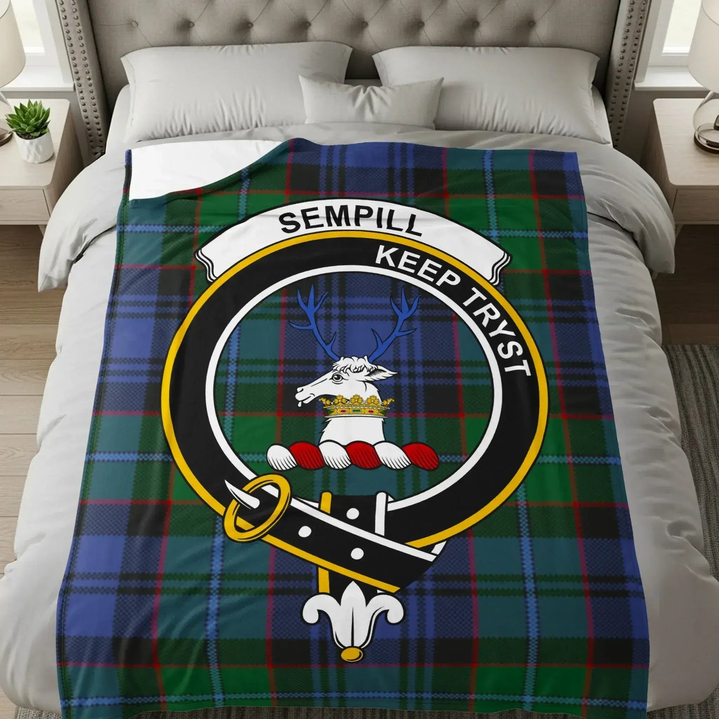 Scottish Clan Tartan Pattern Blanket product