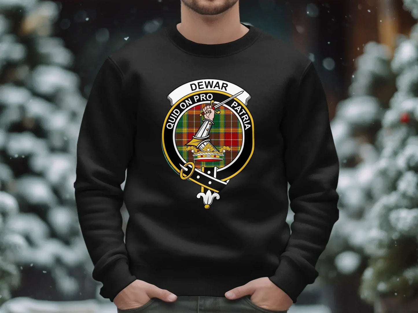 Dewar Clan Crest Quid On Pro Patria Sweater product type