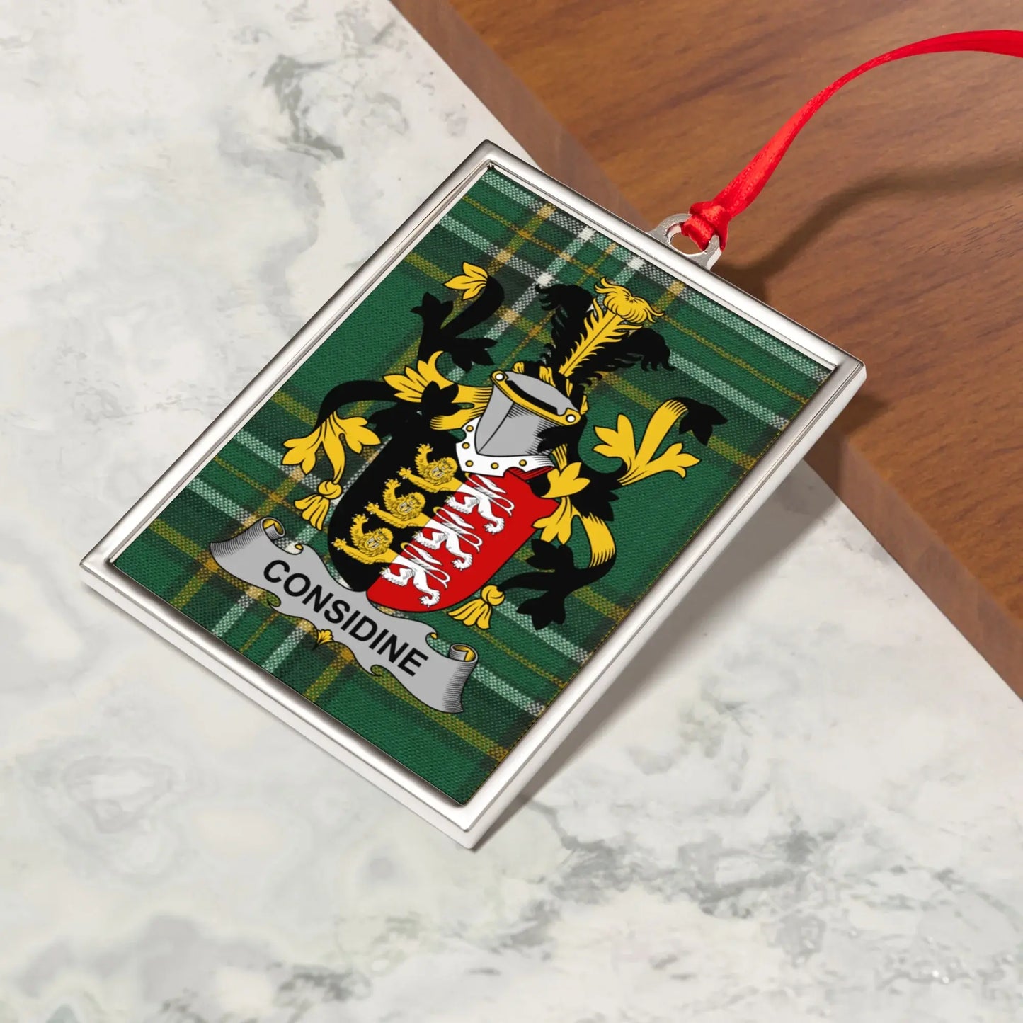 Considine Family Crest Rectangular Metal Ornament product type
