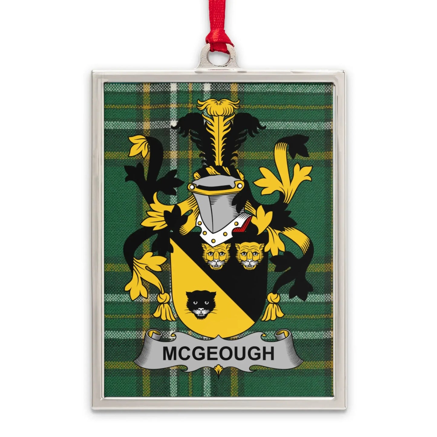 McGeough Family Crest Plaid Printed Ornament product type