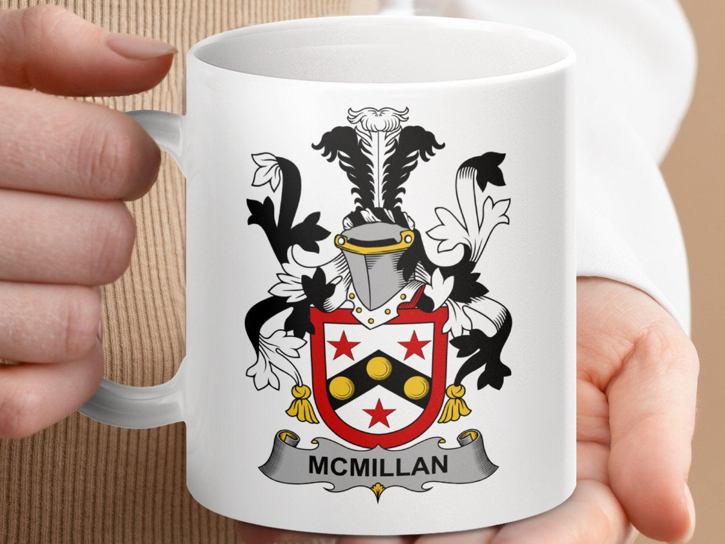 McMillan Surname Irish Family Crest Mug - Celtic Ancestry Gifts
