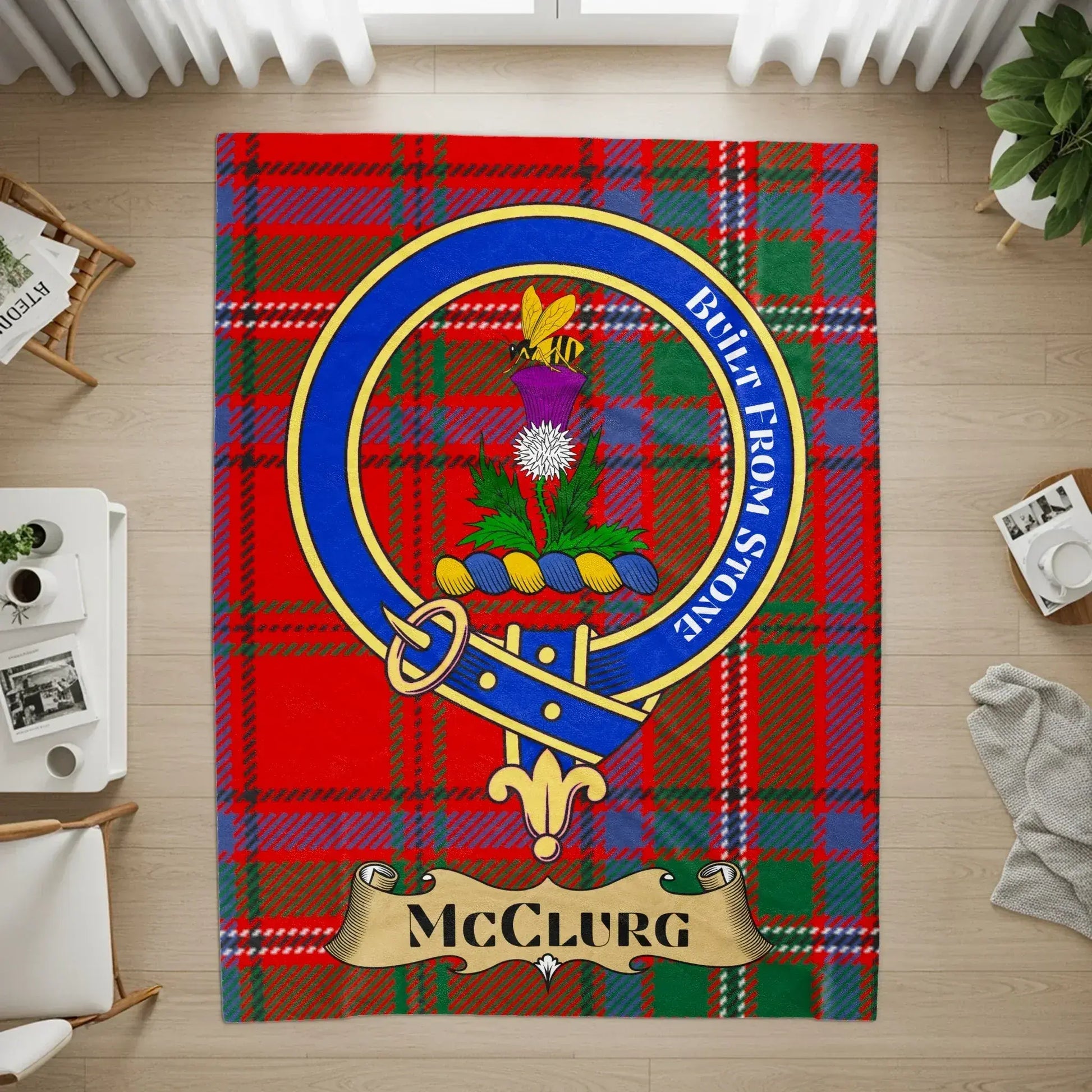 McClurg Belt From Stone Tartan Plaid Rug product type