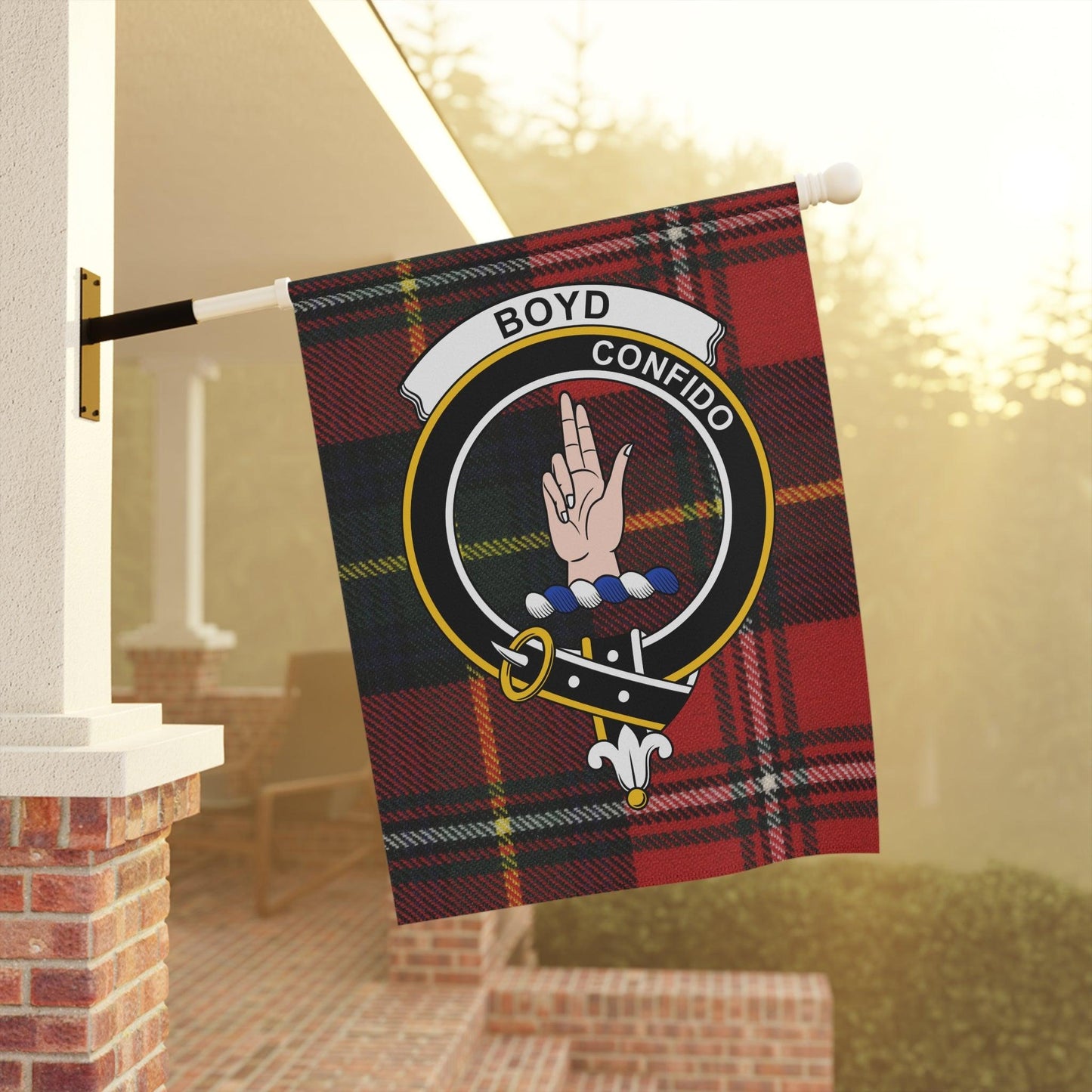 Boyd Clan Scottish Tartan Garden Flag