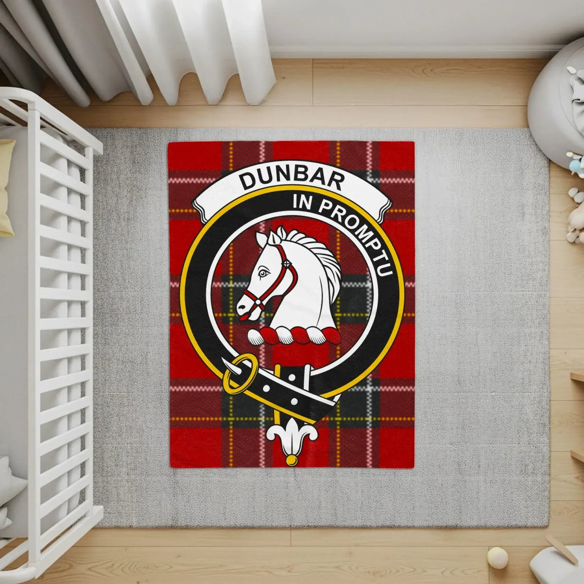 Dunbar In Promptu Red Plaid Rug Home Decor product