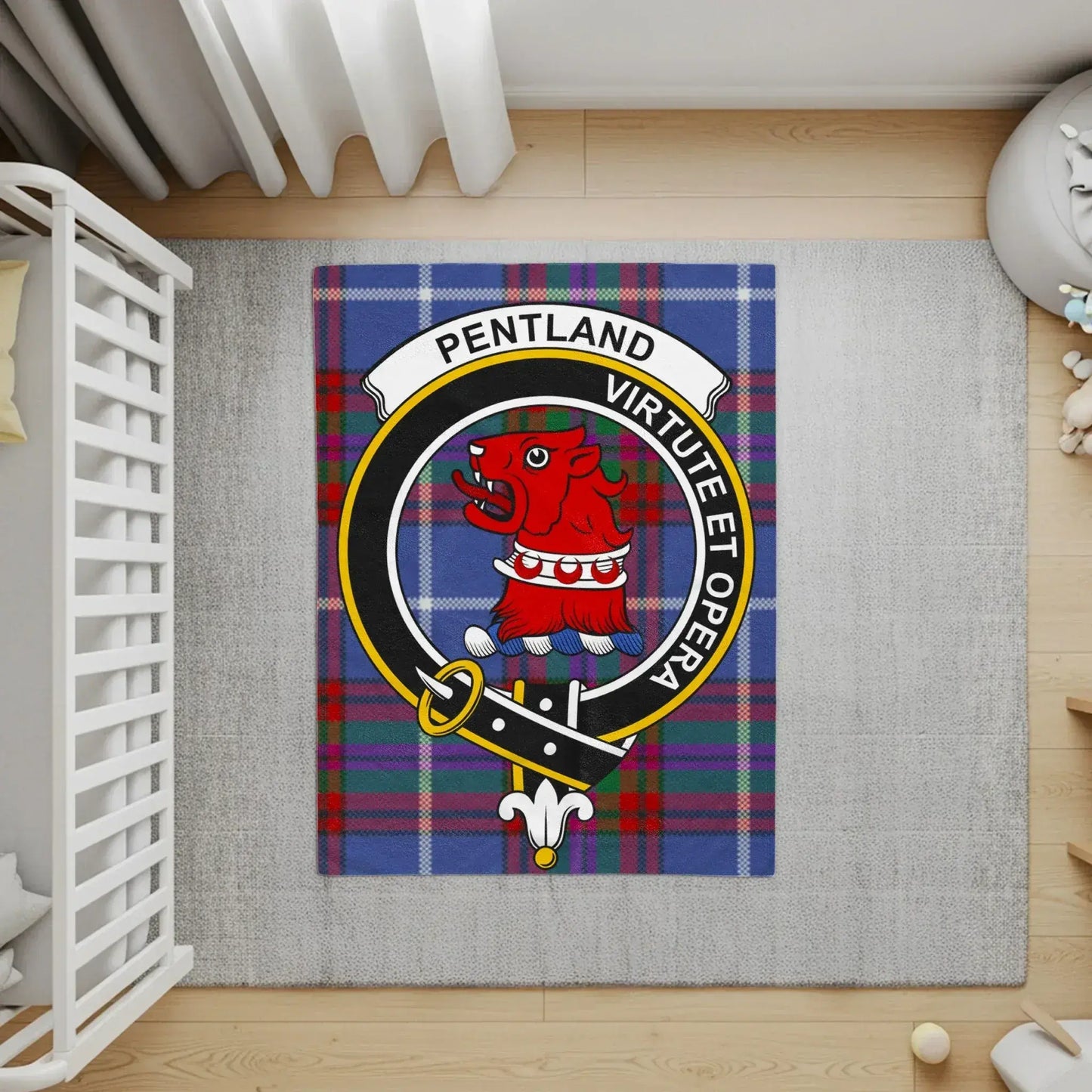 Pentland Virtute Et Opera Family Crest product