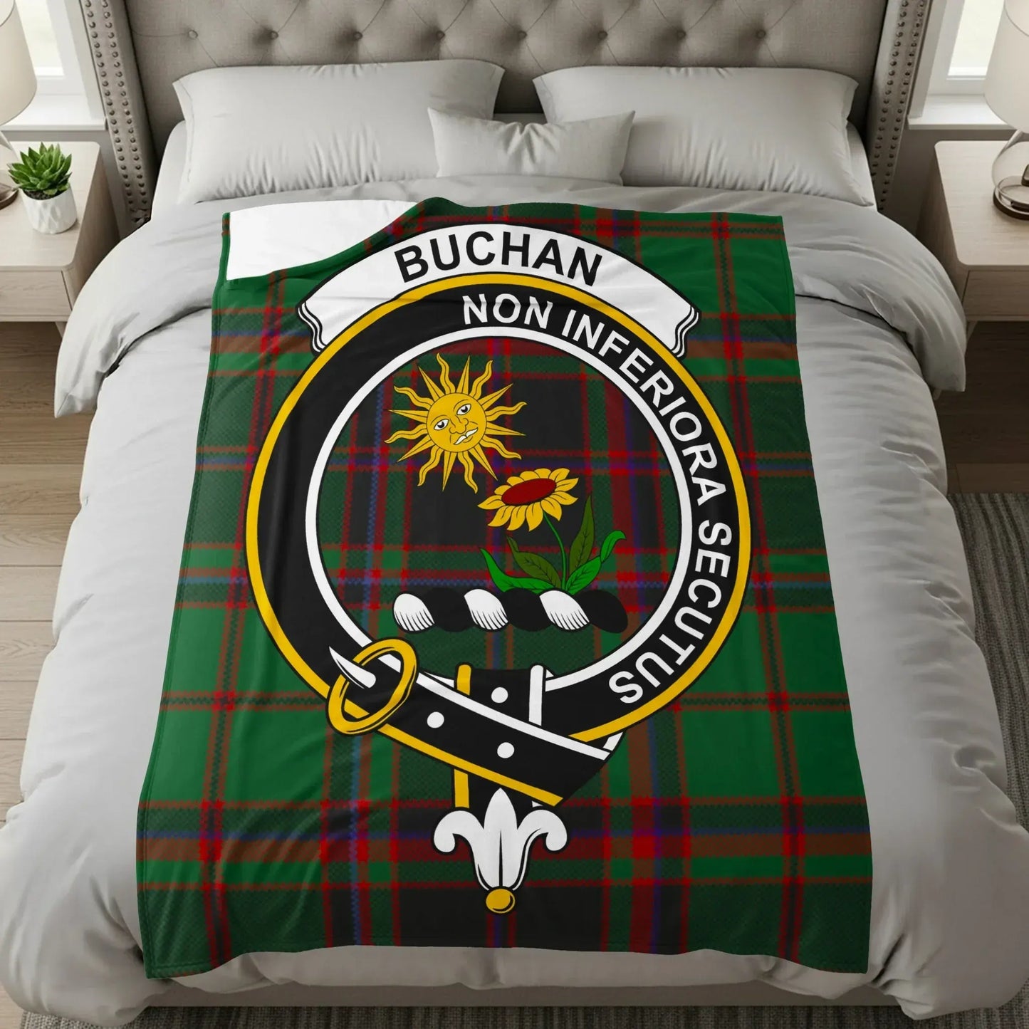 Buchan Non Inferiora Sequitur Tartan Blanket product