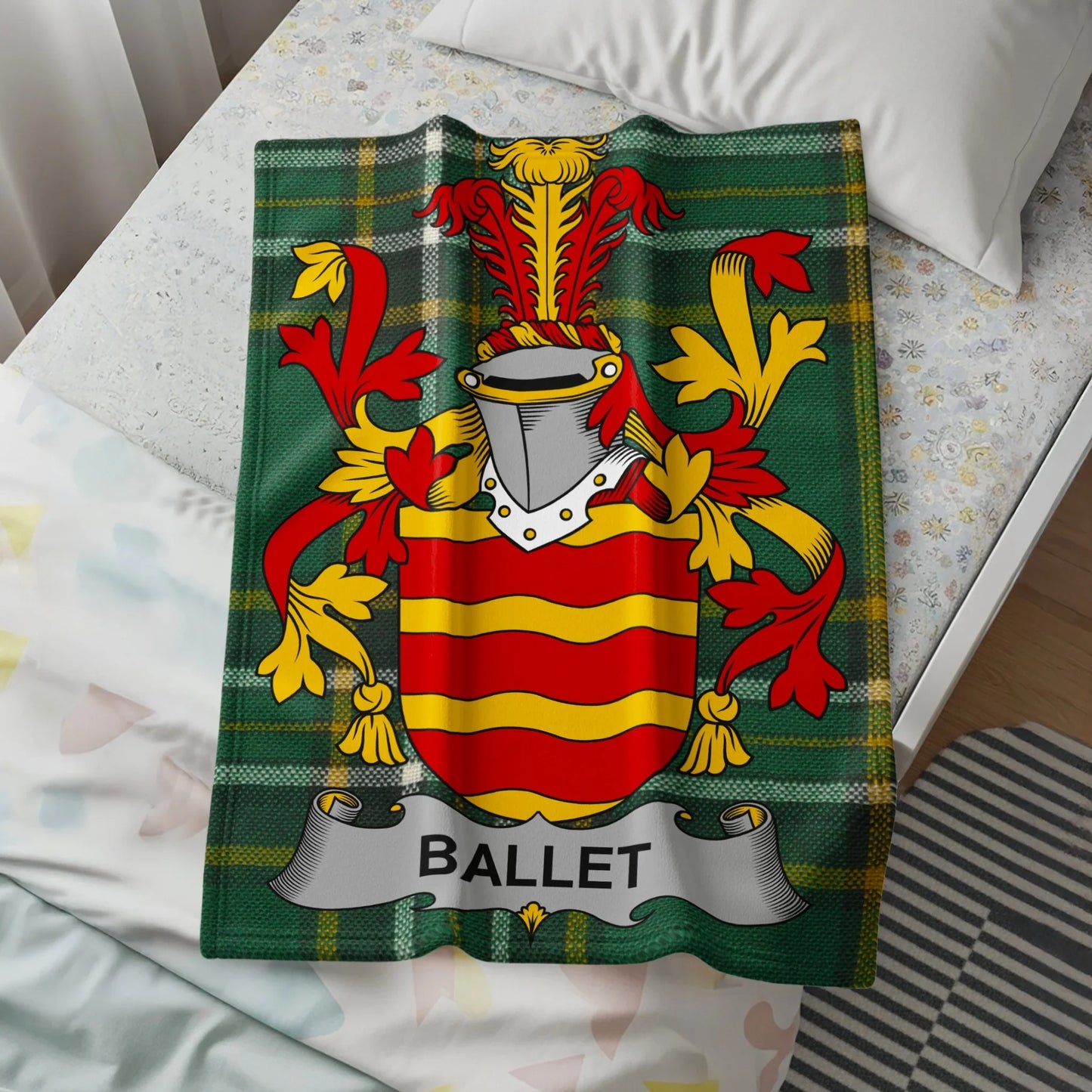 Vibrant Emblem Ballet Blanket Eye-catching Design product type