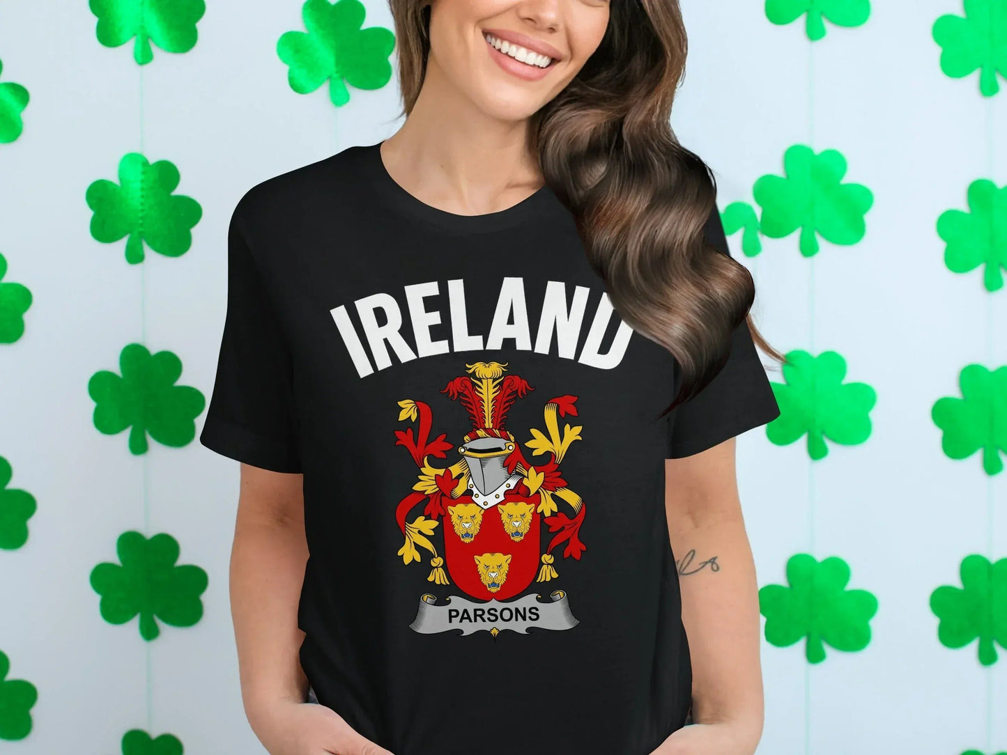 Ireland Parsons Crest T Shirt for St Patricks Day product