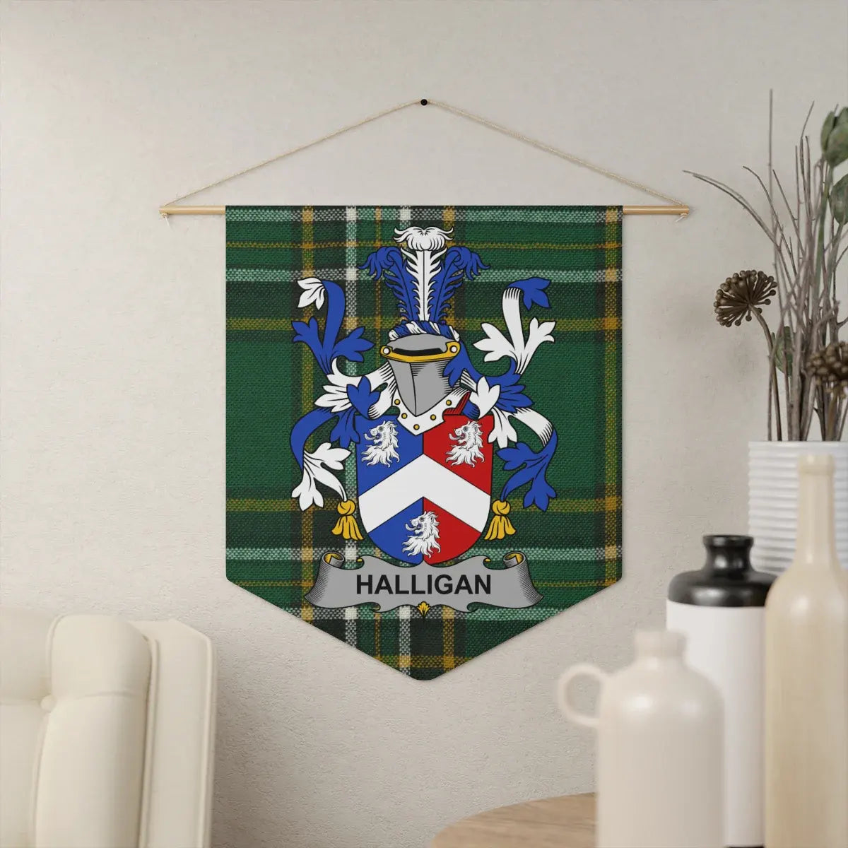 Halligan Family Coat of Arms Wall Hanging product
