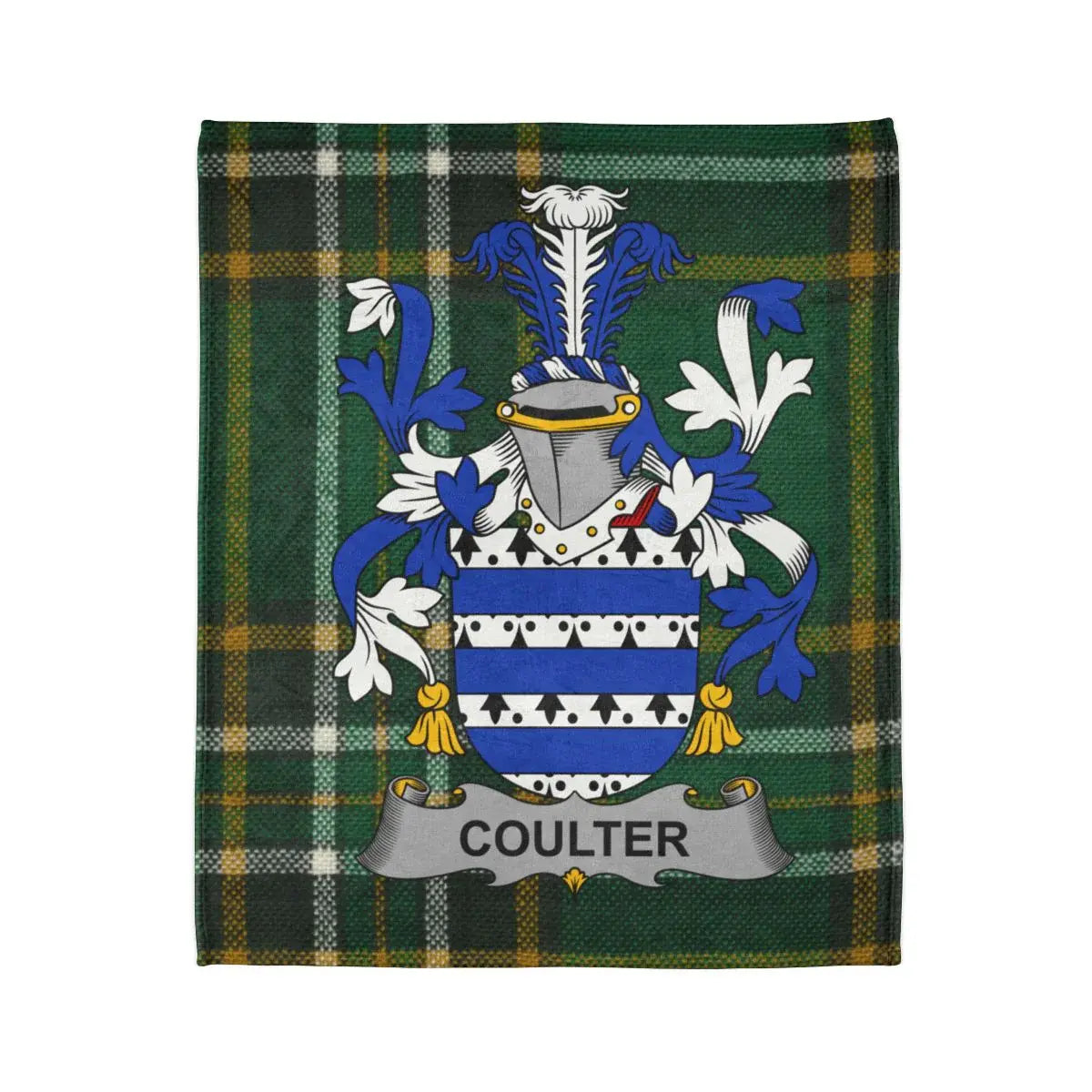 Coulter Family Crest Tartan Background product