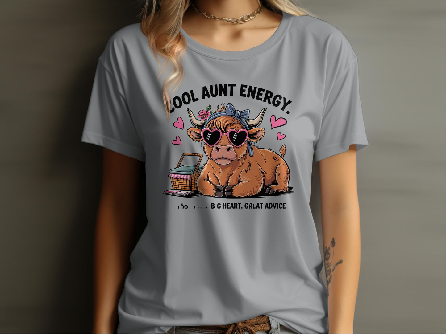 Cool Aunt Energy with Heart and Advice Shirt product