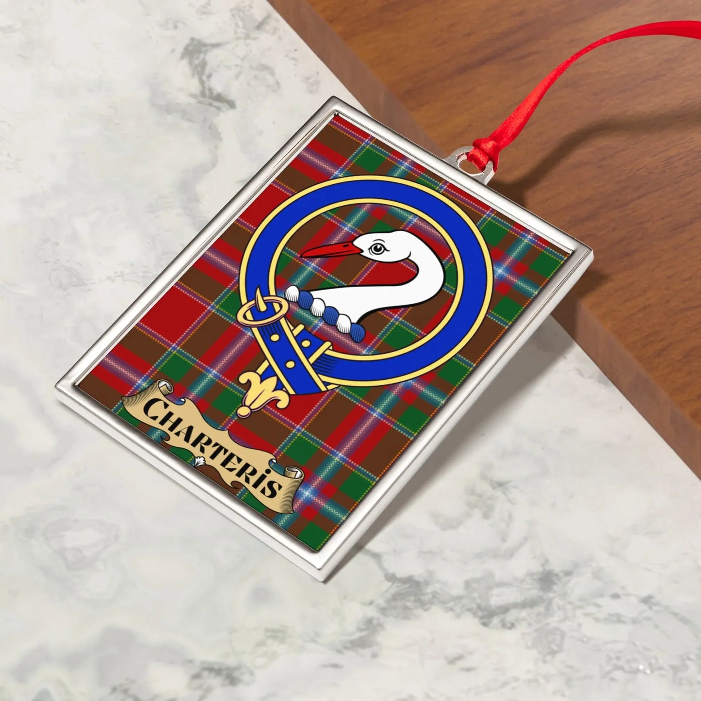 Charteris Family Crest Plaid Design Hanging Accessory product type