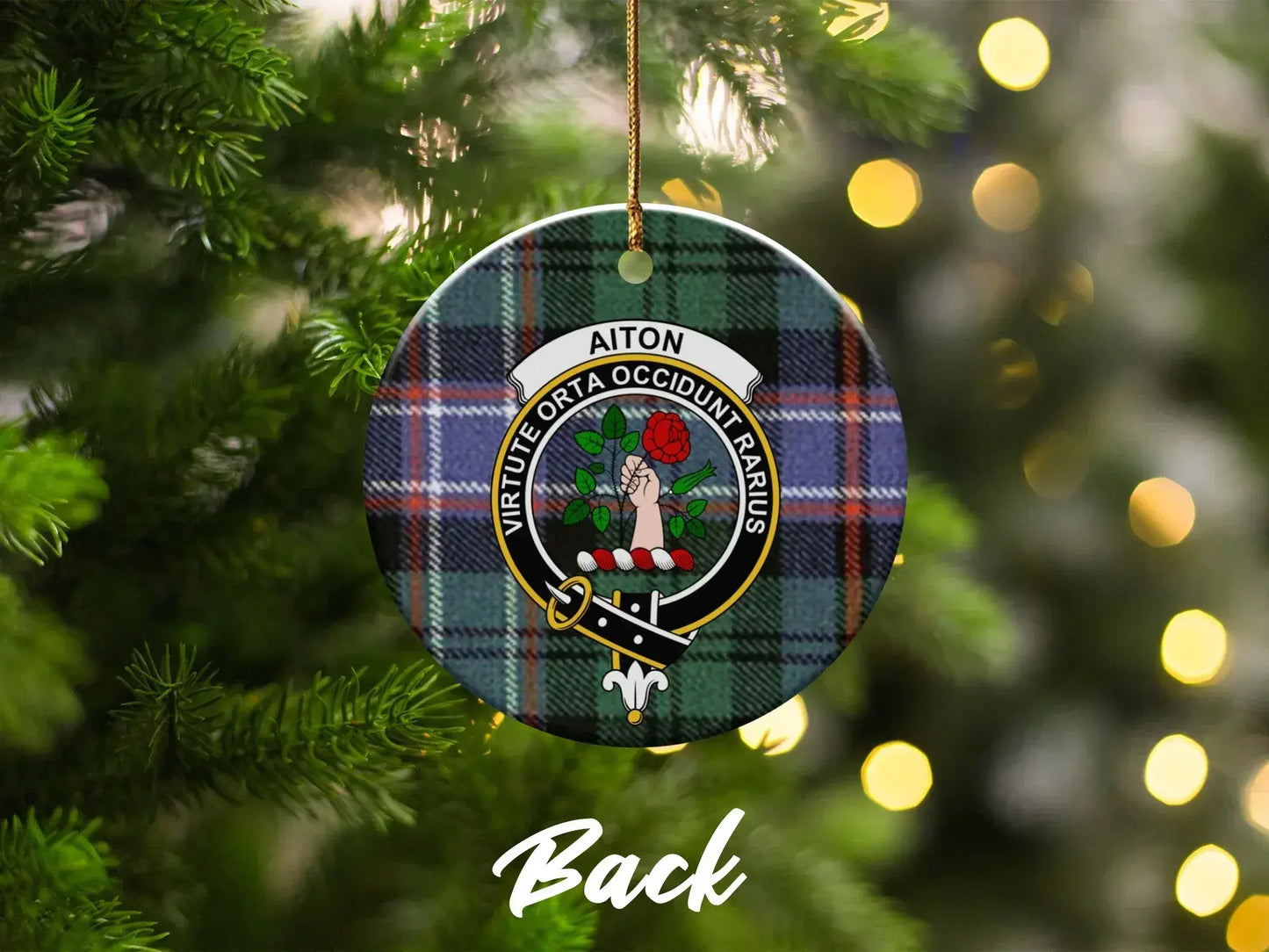 Virtute Orta Occidunt Rarius Circular Ornament product