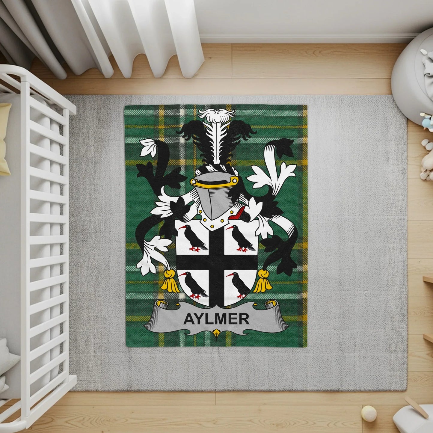 Aylmer Family Crest Design Indoor Area Rug Product