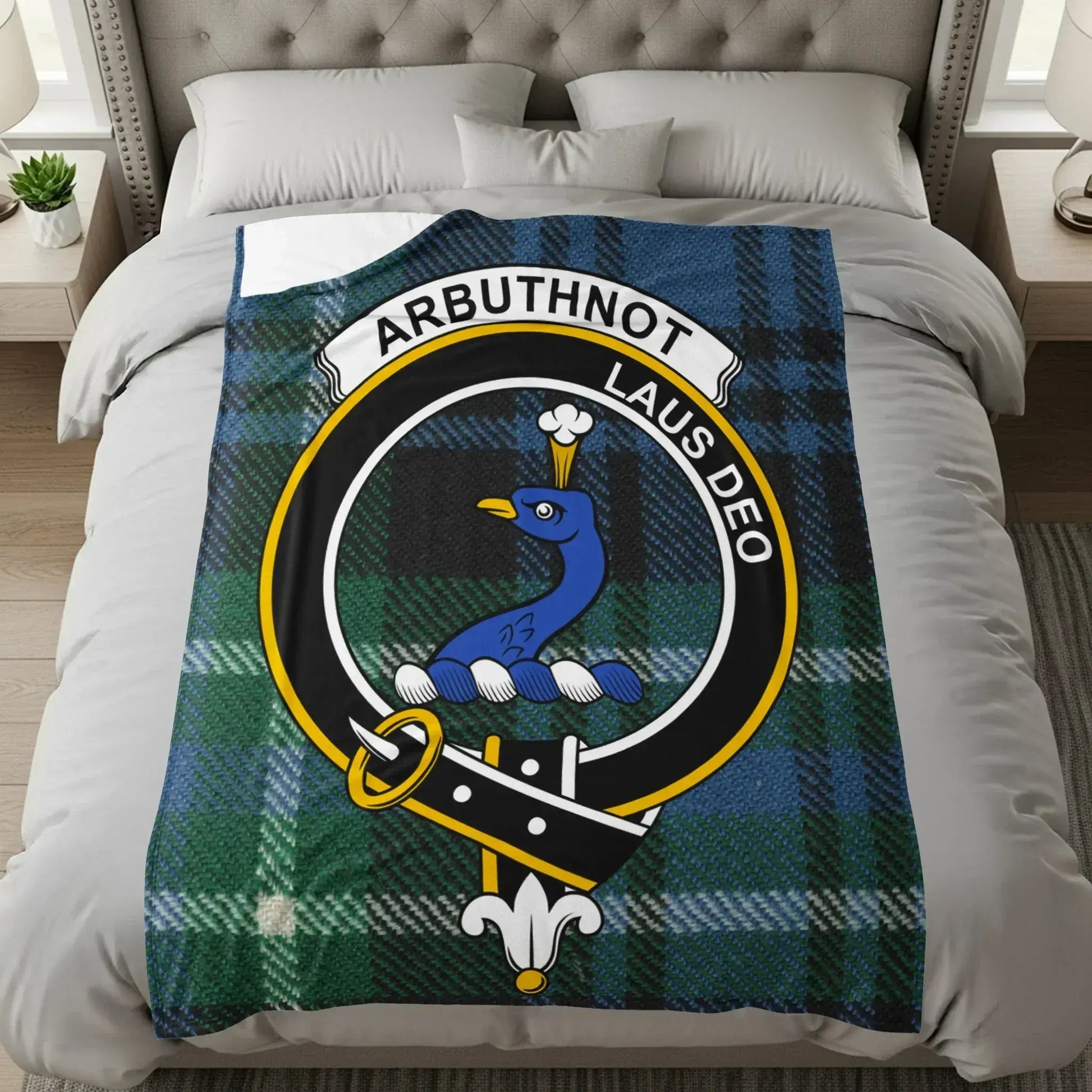 Arbuthnot Clan Crest Shield Design Comfortable Blanket product