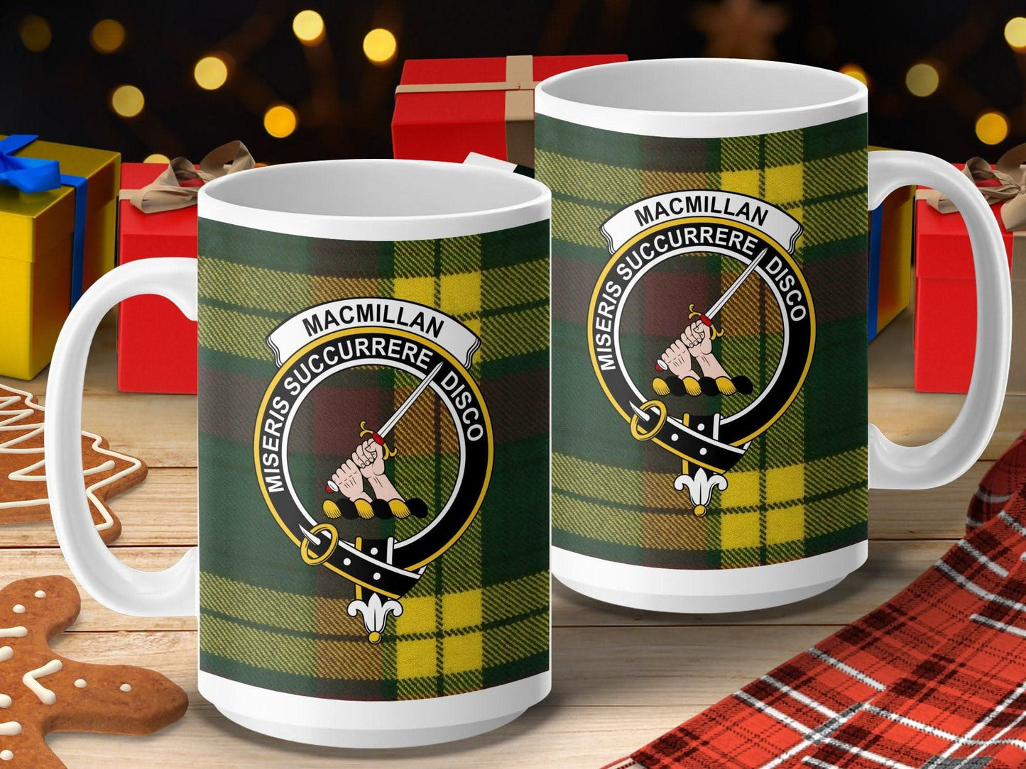 Macmillan Clan Crest Tartan Coffee Mug Unique Product