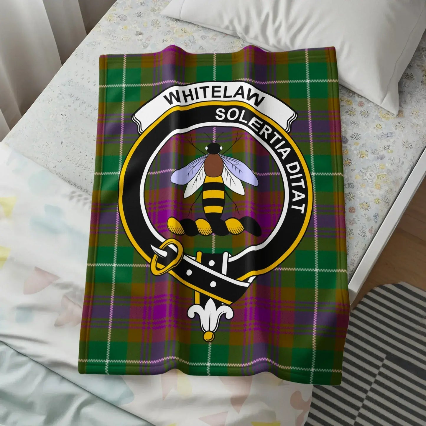 WHITELAW SOLERTIA DITAT Printed Plaid Blanket product