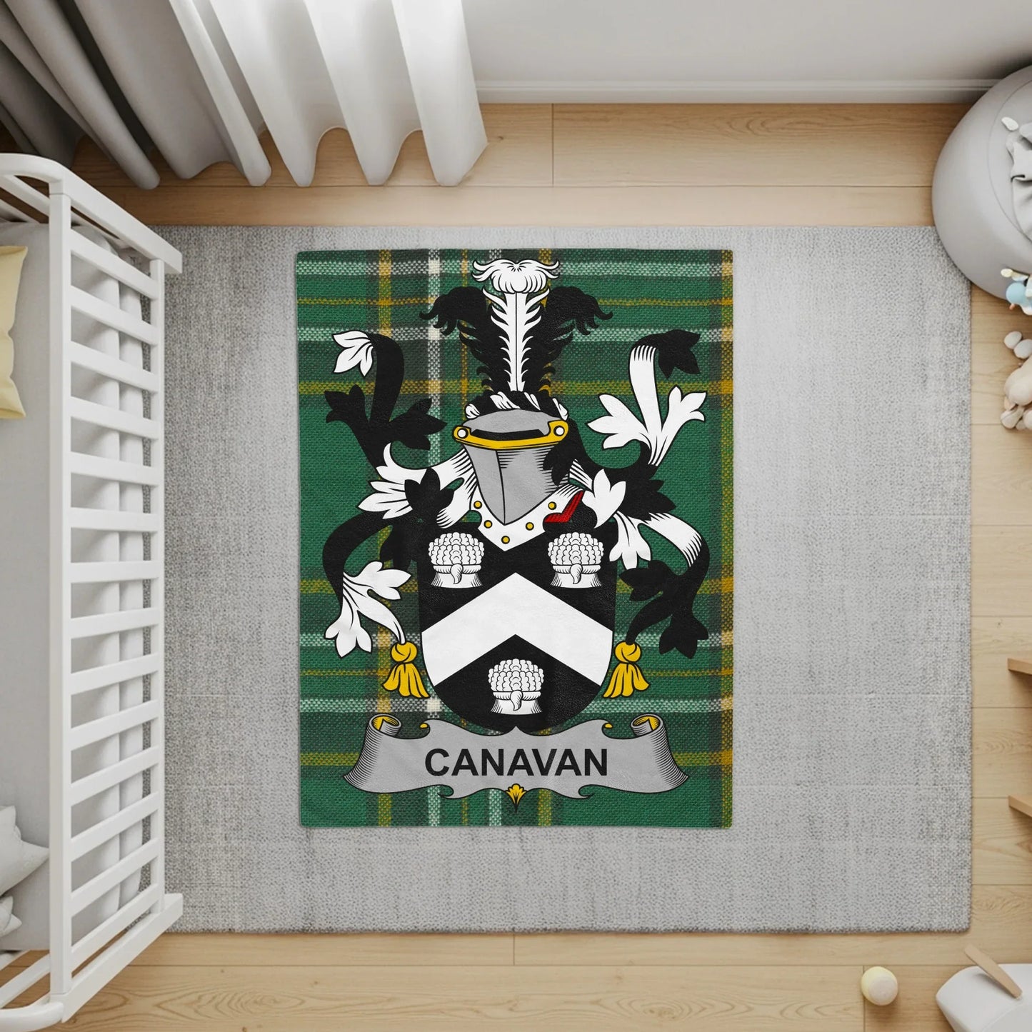 Personalized Canavan Family Crest Rug product