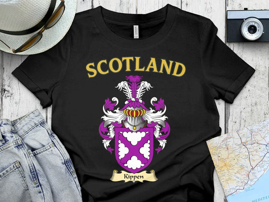 Scotland Crest Purple Shield Graphic Kippen Product Type