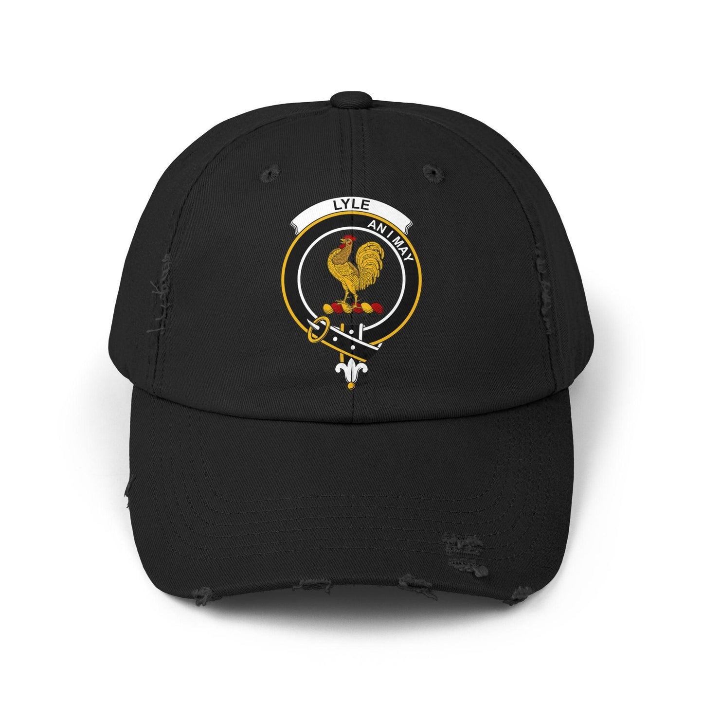Lyle Clan Crest Heritage Distressed Baseball Cap - Celtic Ancestry Gifts