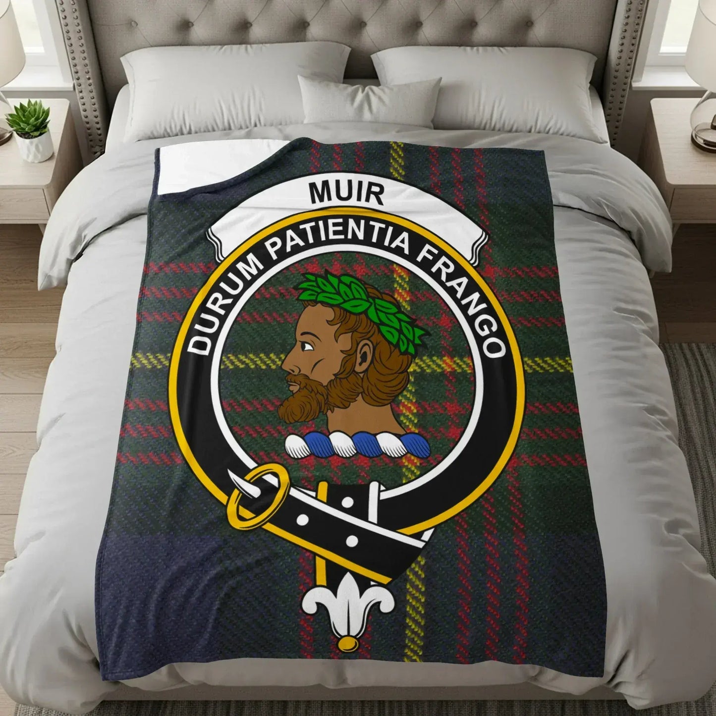 Muir Crest Plaid Pattern Blanket Home Decor product