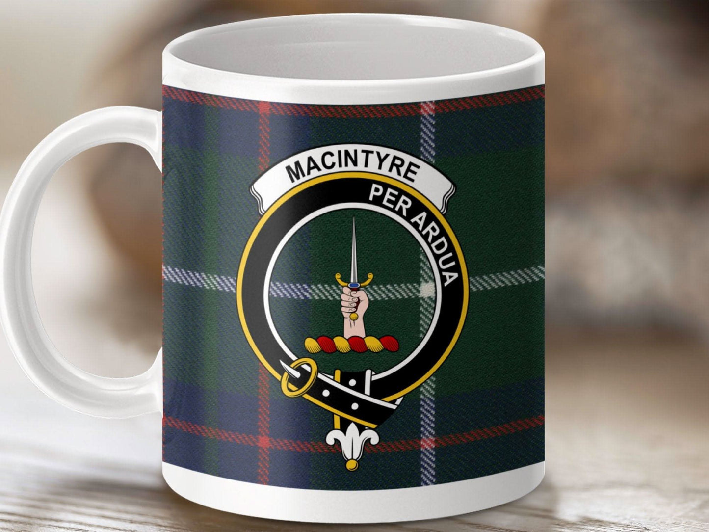 MacIntyre Clan Tartan Mug Coffee Cup Drinking Product