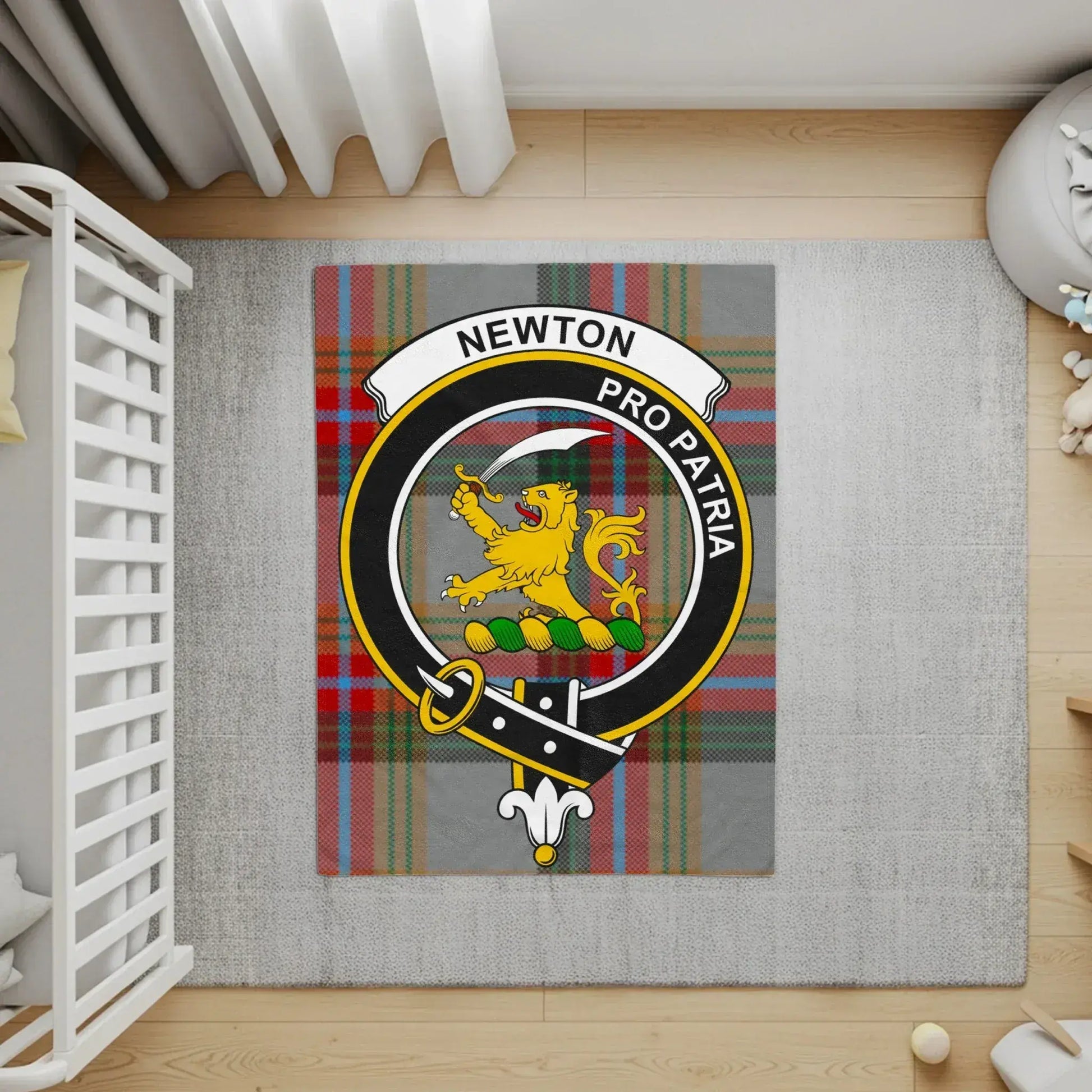 Newton Pro Patria Crest Plaid Background Floor Mat product