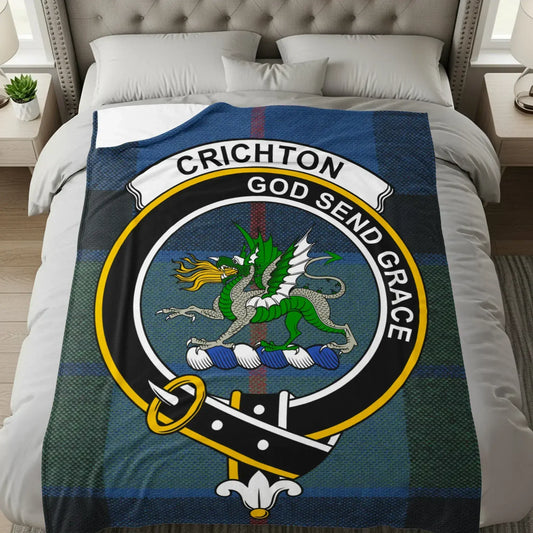 Crichton God Send Grace Plaid Crest Blanket product type