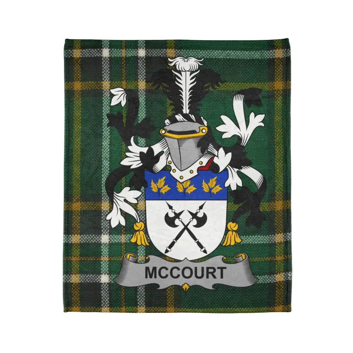 McCourt Tartan Shield Family Crest Blanket product