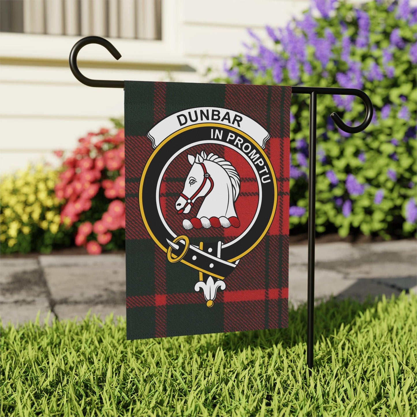 Dunbar Clan Scottish Tartan Garden Flag