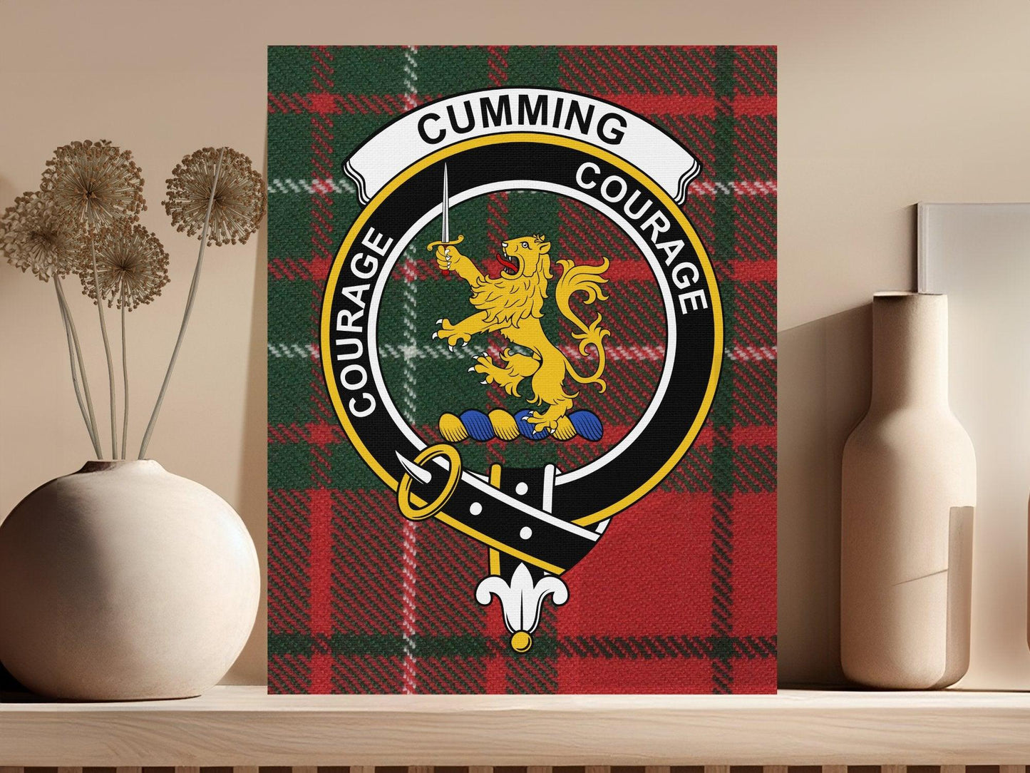 Scottish Clan Courage Cumming Art Print product