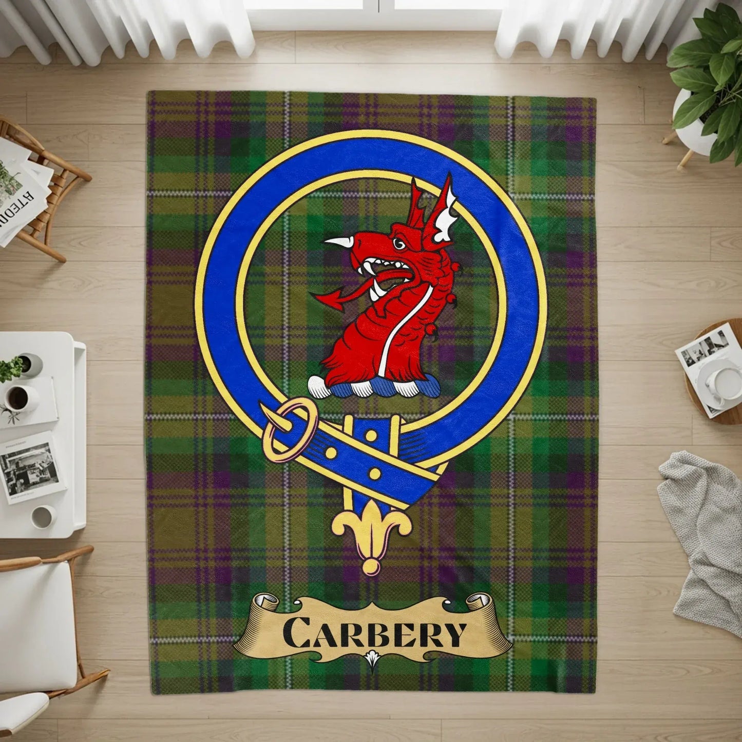 Carbery Scottish Clan Tartan Plaid Rug product