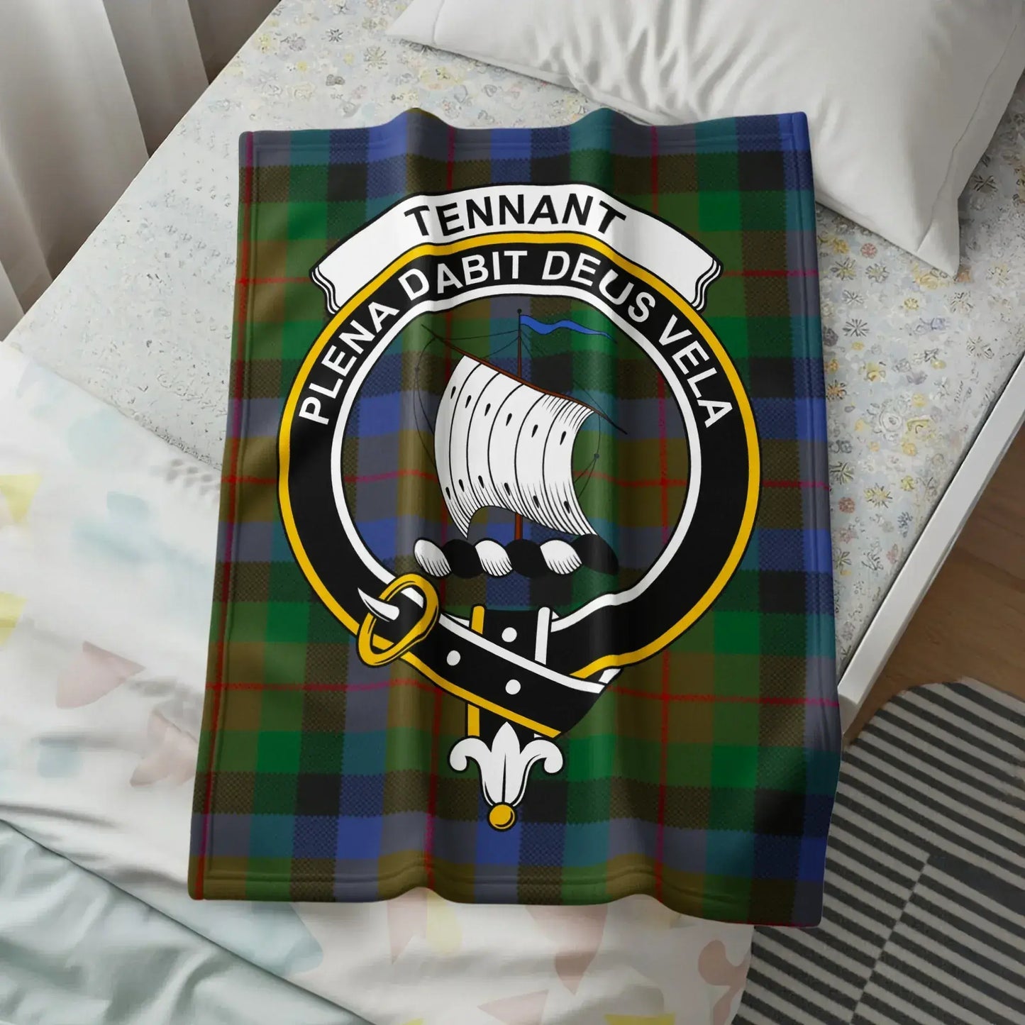 Scottish Clan Crest Blanket for Cozy Home Decor product type