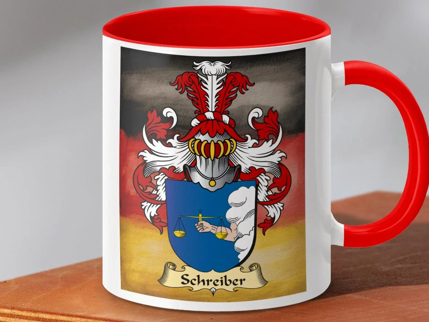 Schreiber Family Crest Emblem Design Coffee Mug product