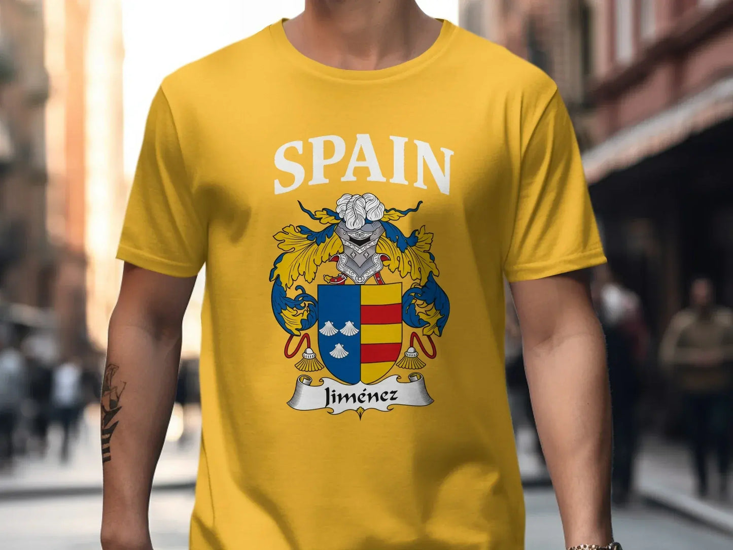 Spain Coat of Arms Crest Yellow T Shirt product